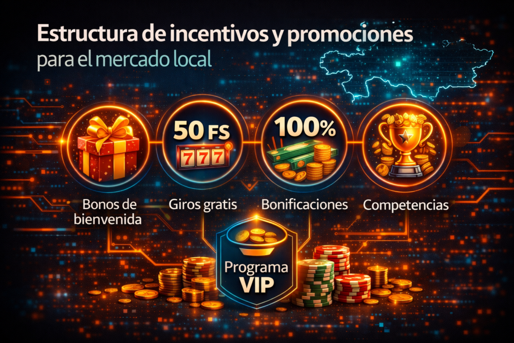 Estructura de incentivos y promociones para el mercado local